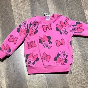 Disney Minnie Mouse Pink Graphic Sweatshirt